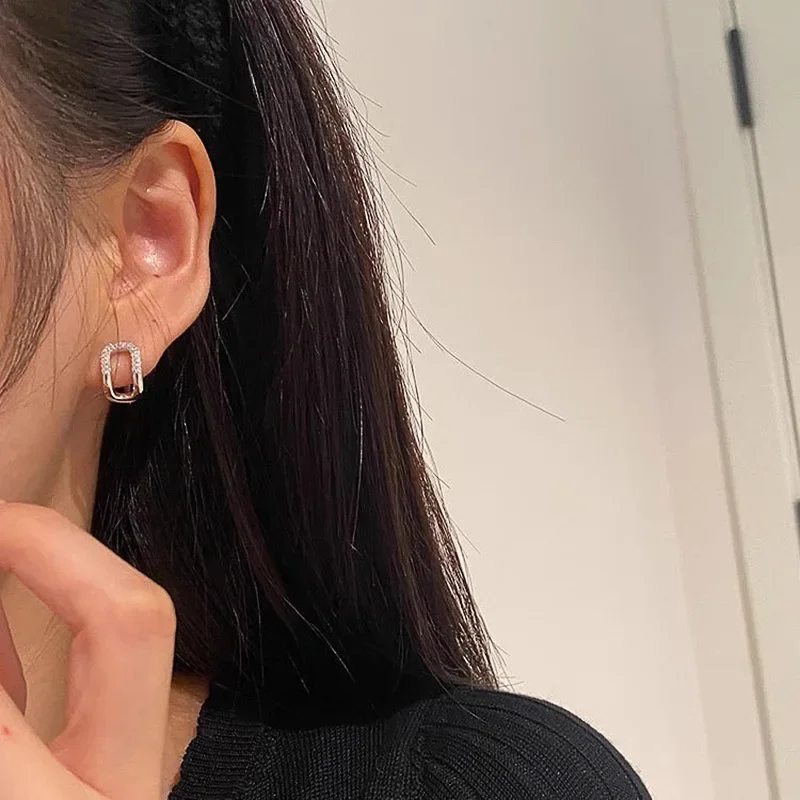 2024 новые европейские и американские простые геометрические пряжки для ушей