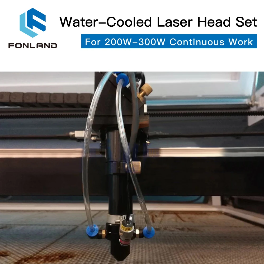 FONLAND CO2 Laser Head Set with Water Cooling Interface Mirror Dia. 30/Fcous Lens Dia.25 FL 50.8 & 63.5 Integrative Mount Holder enlarge