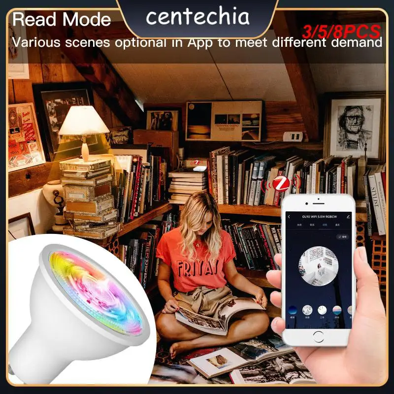 

3/5/8PCS Rgbcw Led Light Bulb Tuya/smartlife App Tuya Zigbee Smart Led Light Bulb Dimmable Voice Control Led Lamp