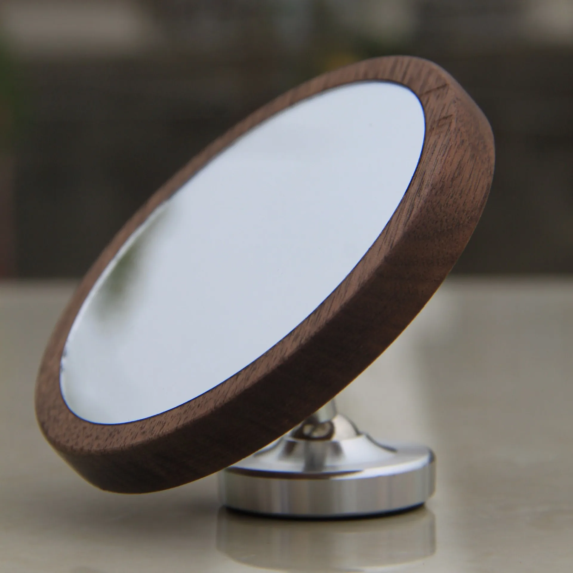 

Walnut/Beech Espresso Lens Flow Rate Observation Wooden Base Magnetic Coffee Tampering Reflective Mirror for Cafe Machine Tool