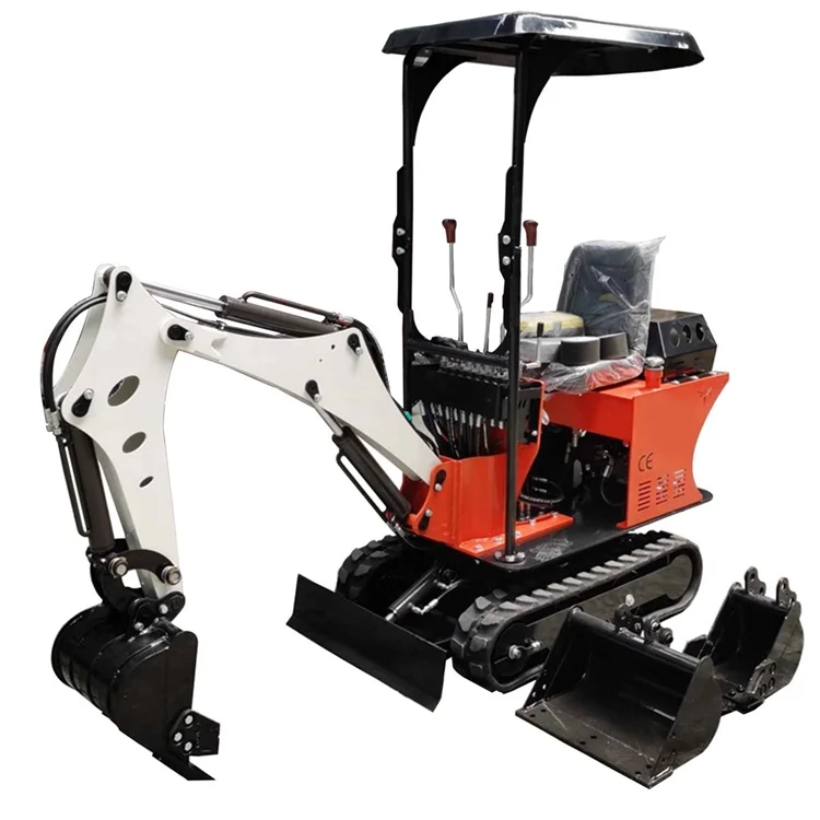 

Home Use 0.8 Ton Small Type Mini Digging Machine Crawler Mini Excavators For Sell With Roof