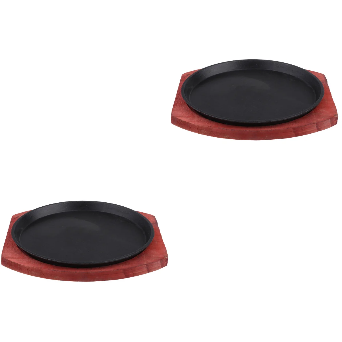 

2 Non-Stick Grill Pan Steak Grill Pan Stovetop Grill Stovetop Grill for Induction Cooker (19CM Round)