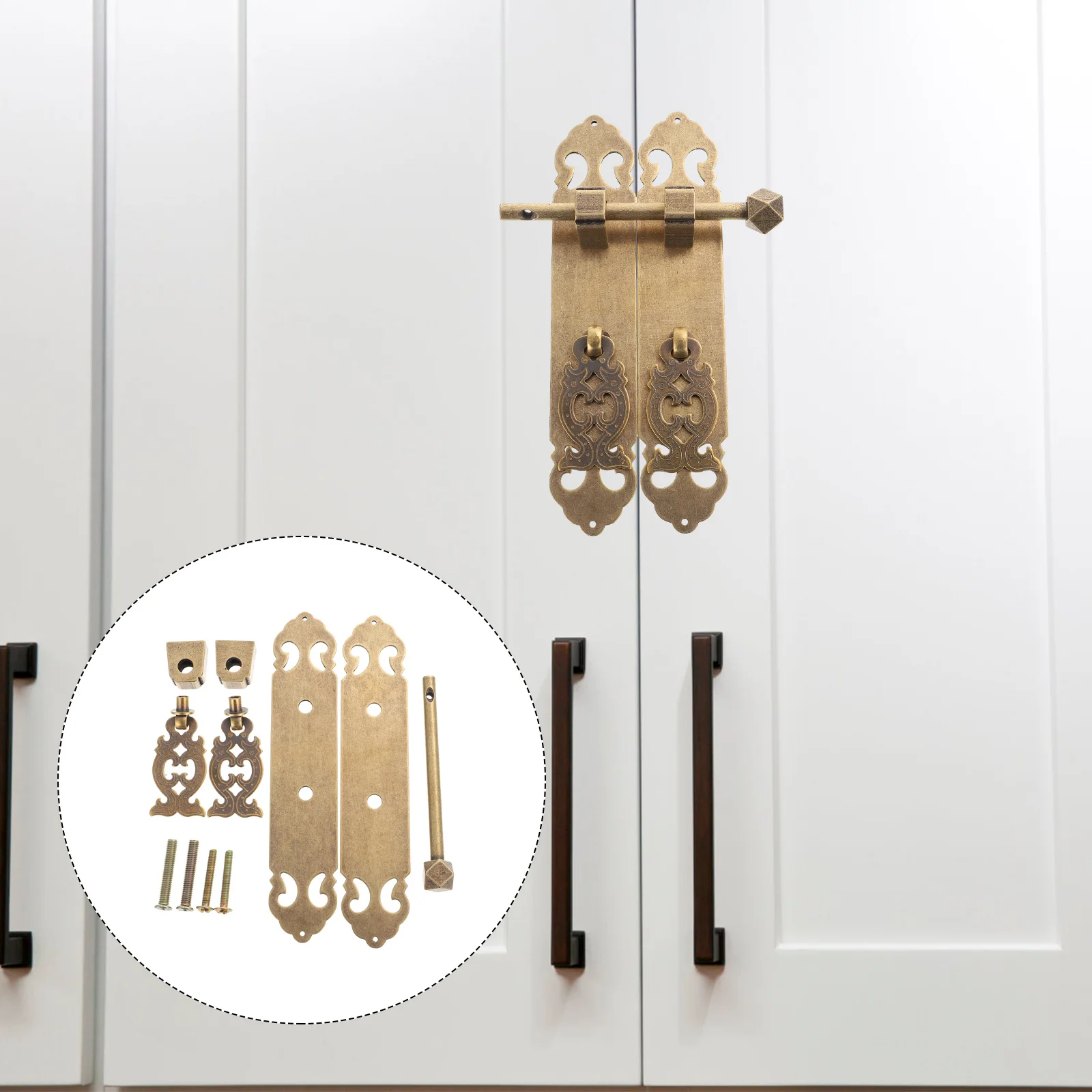 

Knobshandles Dresser Drawer Furniture Handle Door Kitchen Closet Brassand Hardwarewardrobe Black Iron Bar Metal Curved Cabinet