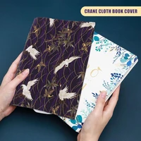 1pc adjustable book cover decorative book sleeve crane design book protector