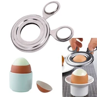 convenient durable stainless steel boiled egg shell topper cutter snipper opener kitchen gadget home essential