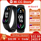 Умный Браслет Xiaomi Mi Band 6, водонепроницаемый фитнес-трекер с измерением кислорода в крови, пульсометром, глобальная версия дюйма