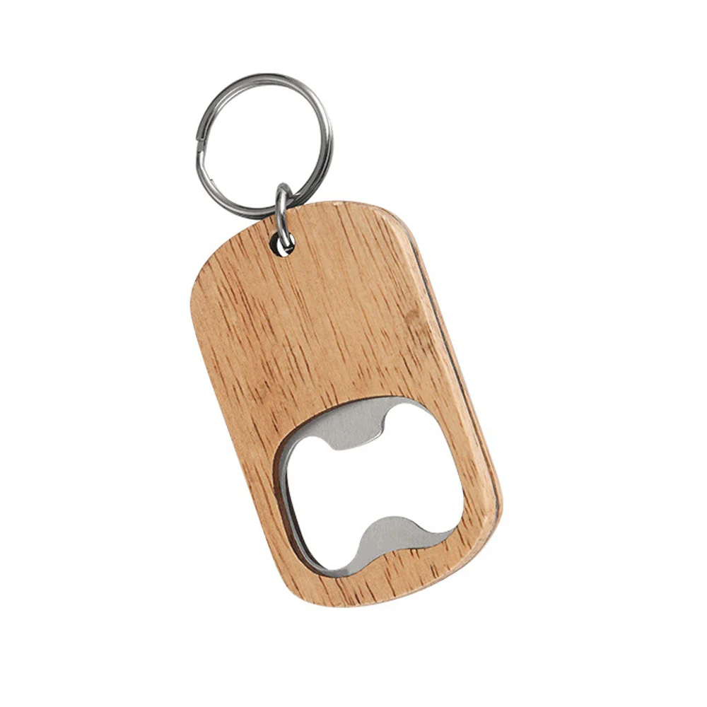 Новинка открывалка для бутылок деревянная сделай сам с кольцом ключей ручка