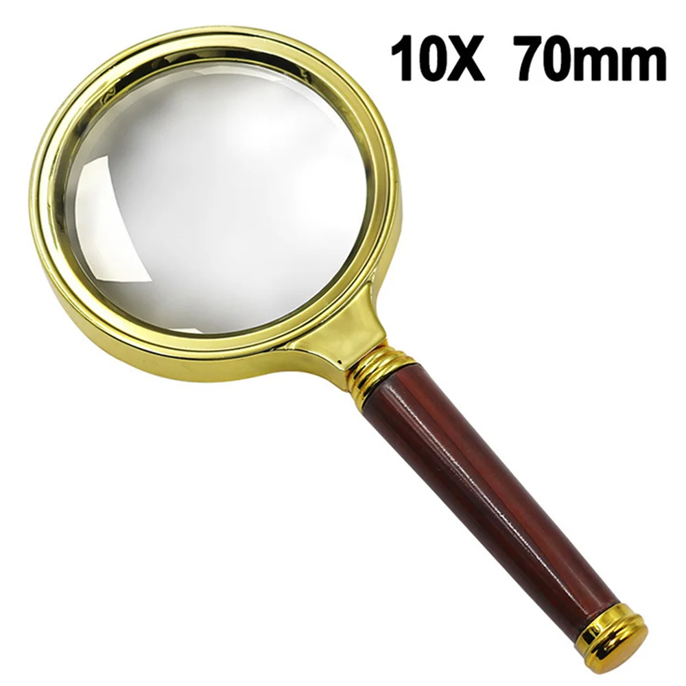 

10-кратная ручная лупа с ручкой-лупой для пожилых людей, чтение книг, инспекционная карта