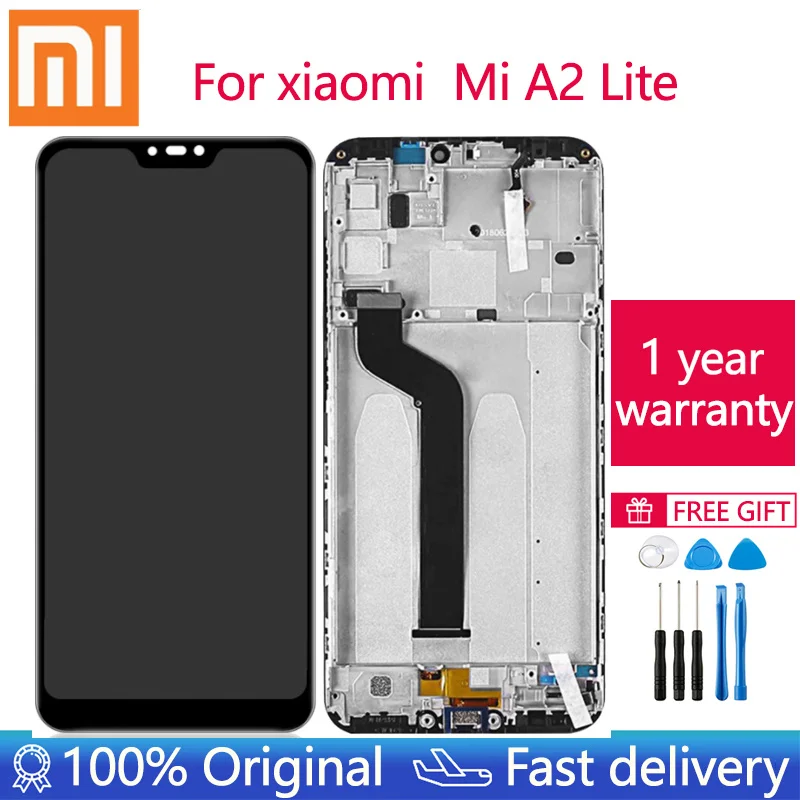

5.84'' Original For Xiaomi Mi A2 Lite LCD Display With Frame Digitizer Display Touch Screen Replace For Xiaomi MiA2 Lite Display