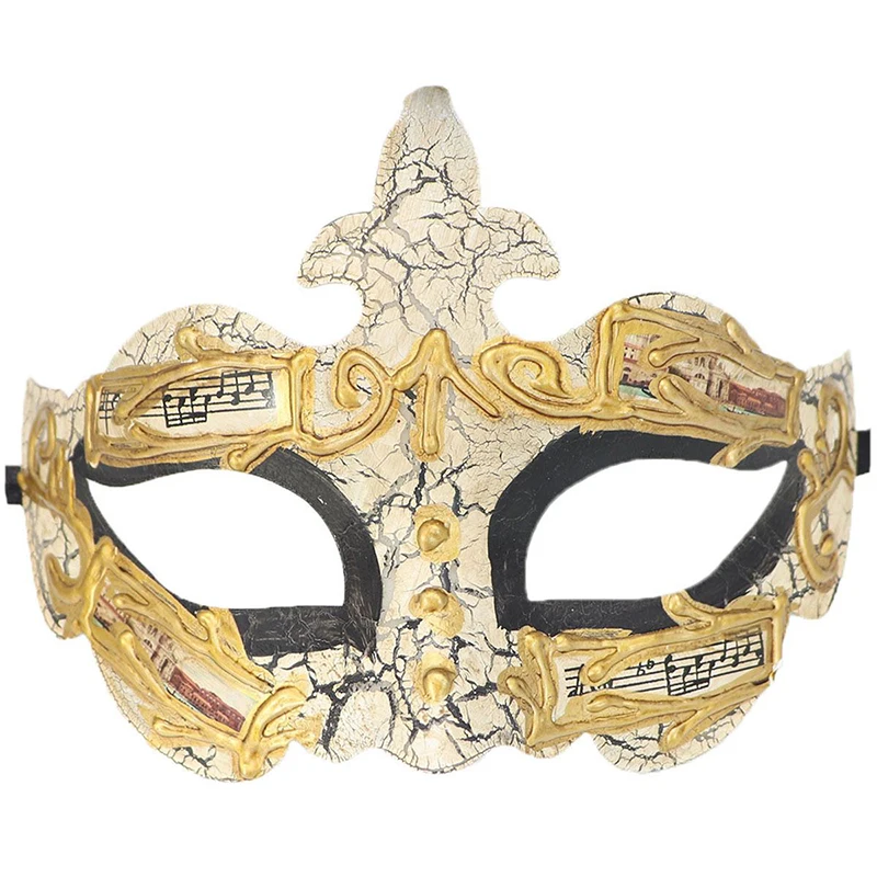 Мужские маскарадные маски красивые мальчики венецианская Мода винтажная музыка