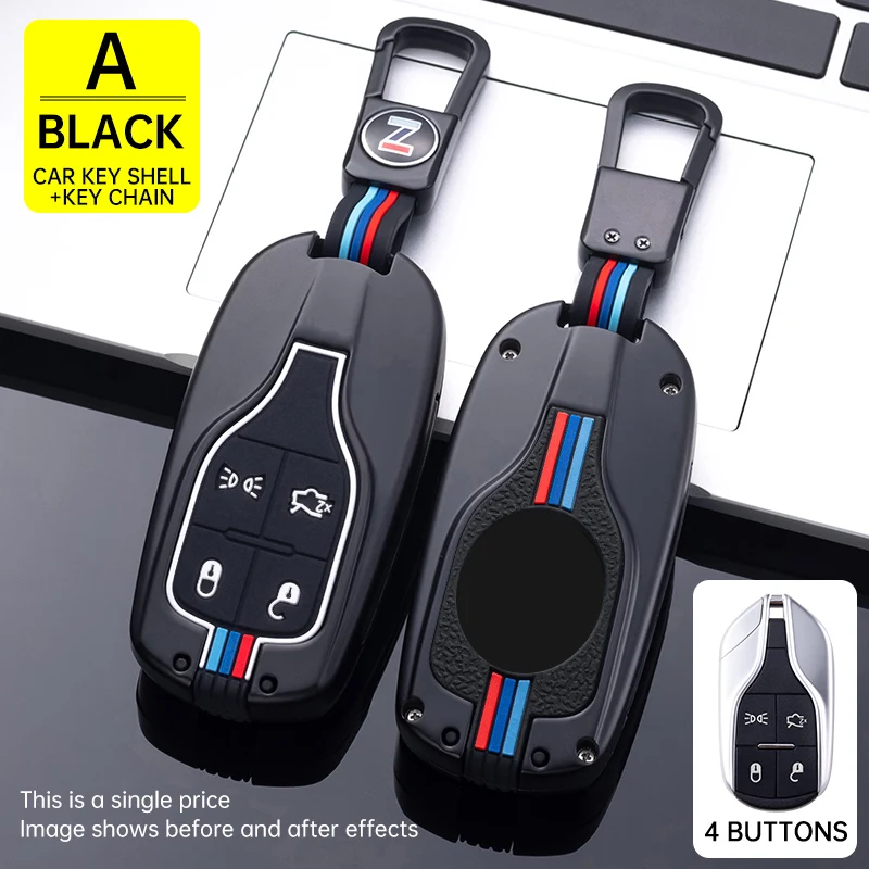 

Zinc Alloy Car Key Case Cover Fob Shell for Maserati Levante Ghibli Quattroporte GT Granturism GranCabrio