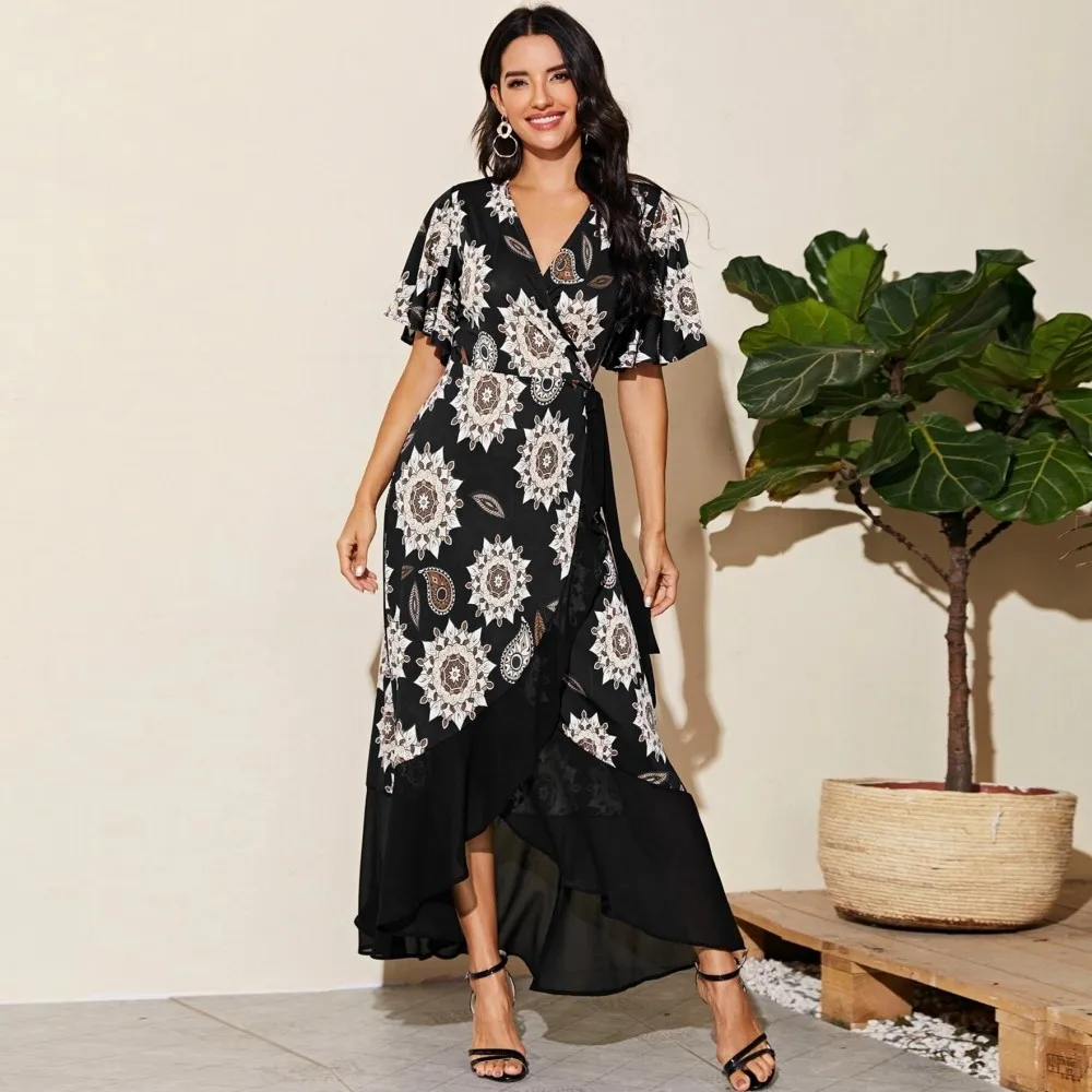 

Весенние Новые африканские платья для женщин Vetement Femme Dashiki Abaya принт Макси платье африканская одежда Дашики Анкара платья