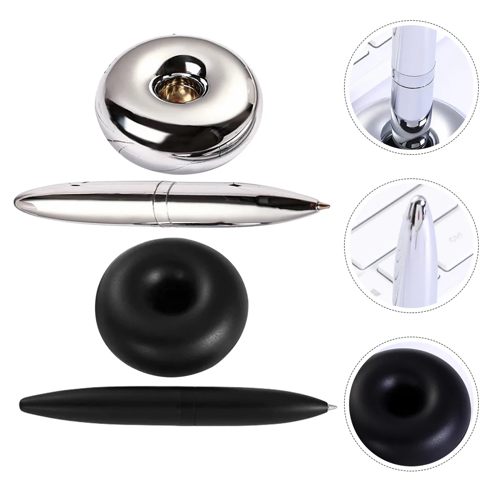 

2 Pcs Pens Maglev Ballpoint Floating Nice Women Pretty Executive Metal Business Magnet Work