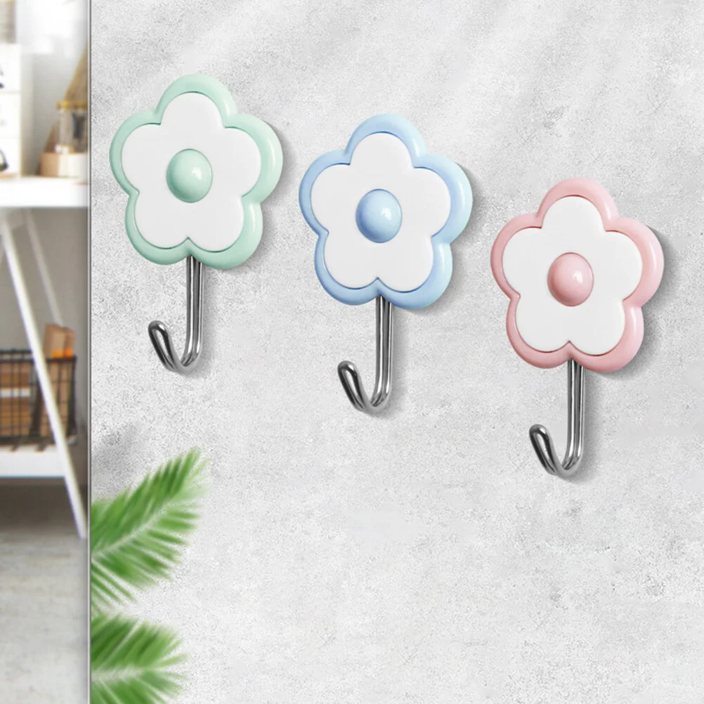 

25 Pcs Small Sticky Hook Key Hanger Towel Cute Decorative Hooks Decorative Self Bathroom Multipurpose Door