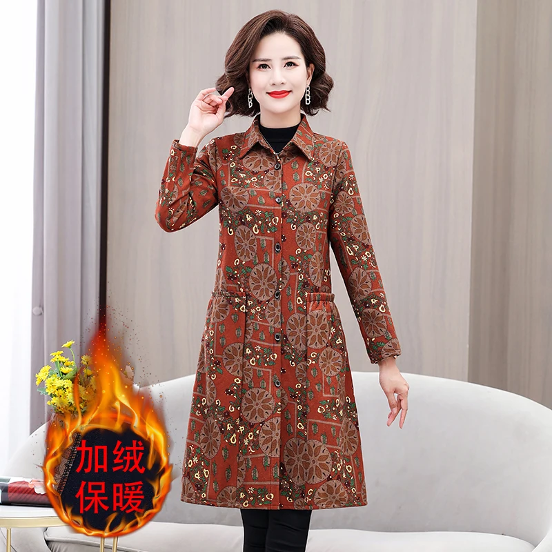 

Middle Aged Women'S Winter Jacket 2022 New In Outdoor Clothes Coat High Quality Middle Age Female Warm Coat Z58