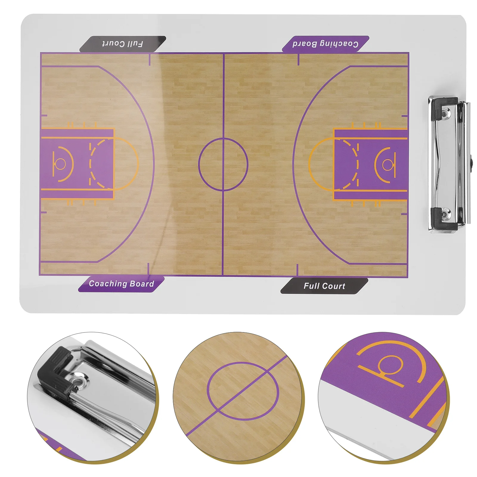 Basketball Whiteboard Marker Portable Memo Clipboard Boys Writing Coaching 2-sided Boards