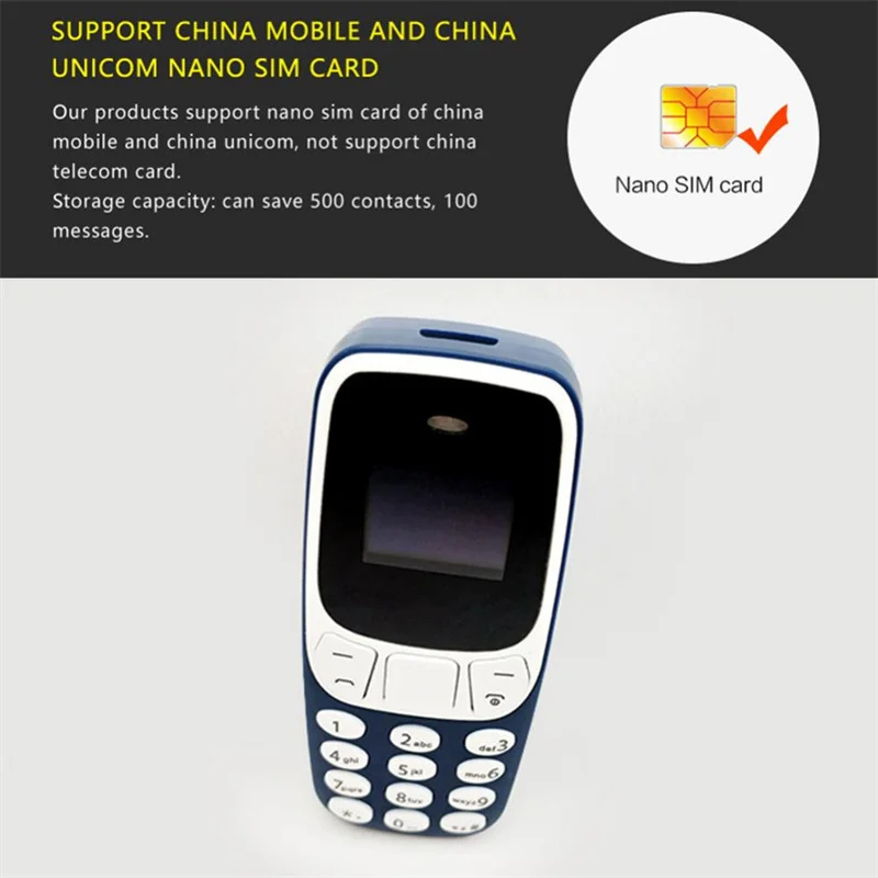 L8star Bm10 Мини-мобильный телефон Двойная SIM-карта с Mp3-плеером Fm Разблокировка