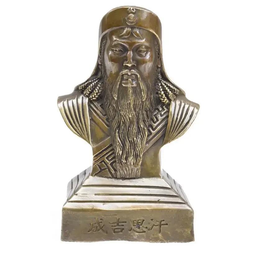 

Статуя Чингисхан из меди