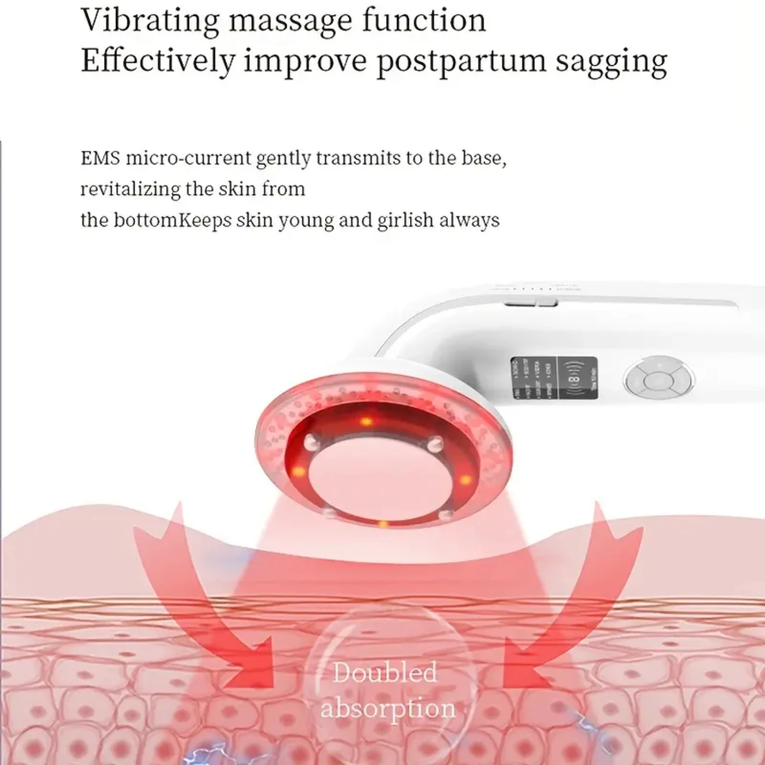 Effective 8-in-1 Ultrasonic Cavitation EMS Slimming Fat Burning Massager with Infrared Ultrasound Therapy for Weight Loss and Ce
