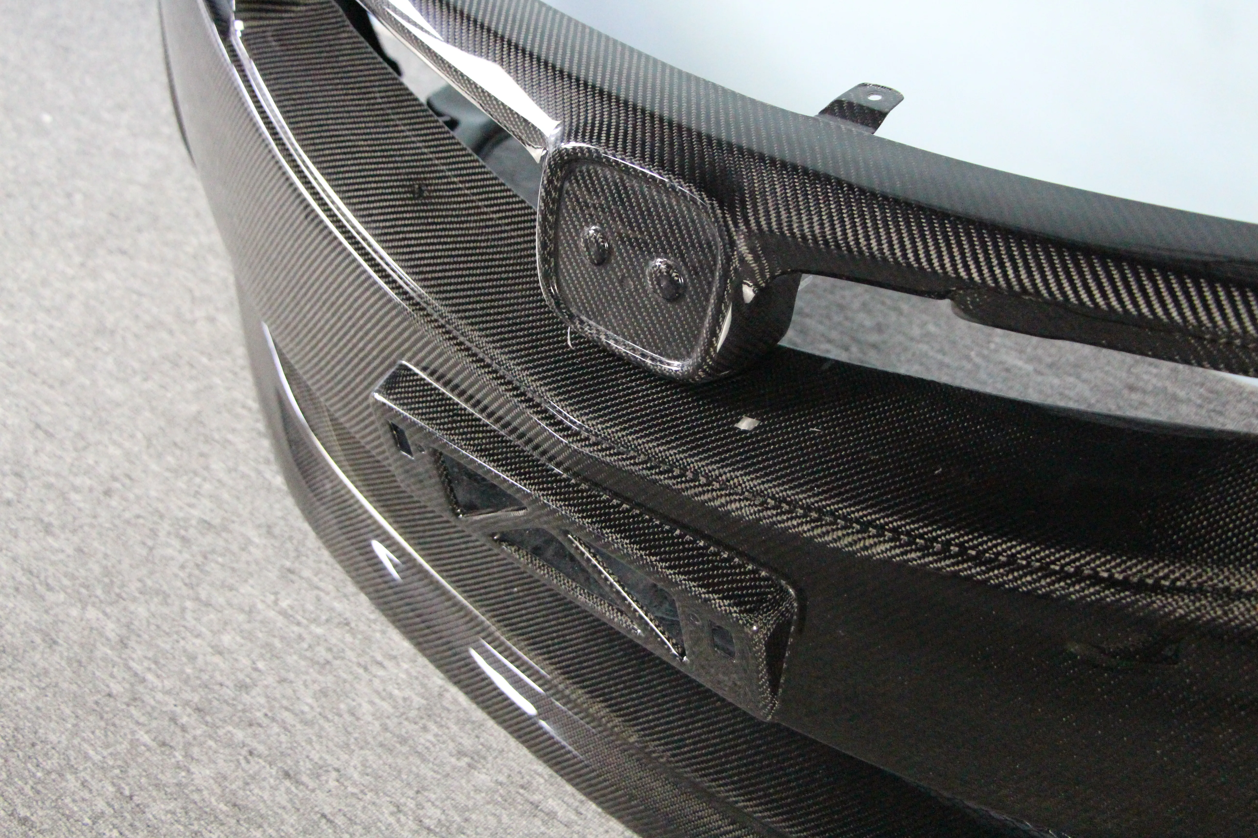 Передний бампер и решетка радиатора из углеродного волокна RR Style для HONDA Civic Тип R