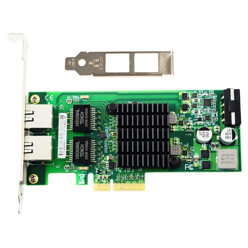 

MOOL Gigabit Ethernet конвертированный сетевой адаптер 82576 чип, двойные медные порты RJ45, PCI-Ex4, NA82576-T2POE