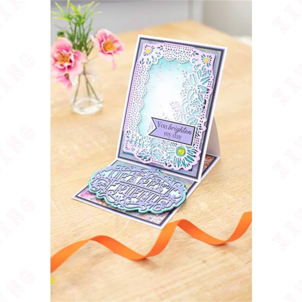 Новое поступление металлические Вырубные штампы цветочный букет в стиле барокко