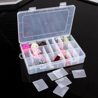 practical adjustable 101524 compartment plastic storage box container jewelry earring bead screw holder case display organizer