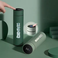 for skoda kamiq portable 500ml smart thermos cup supports custom logo for skoda kamiq car accessories