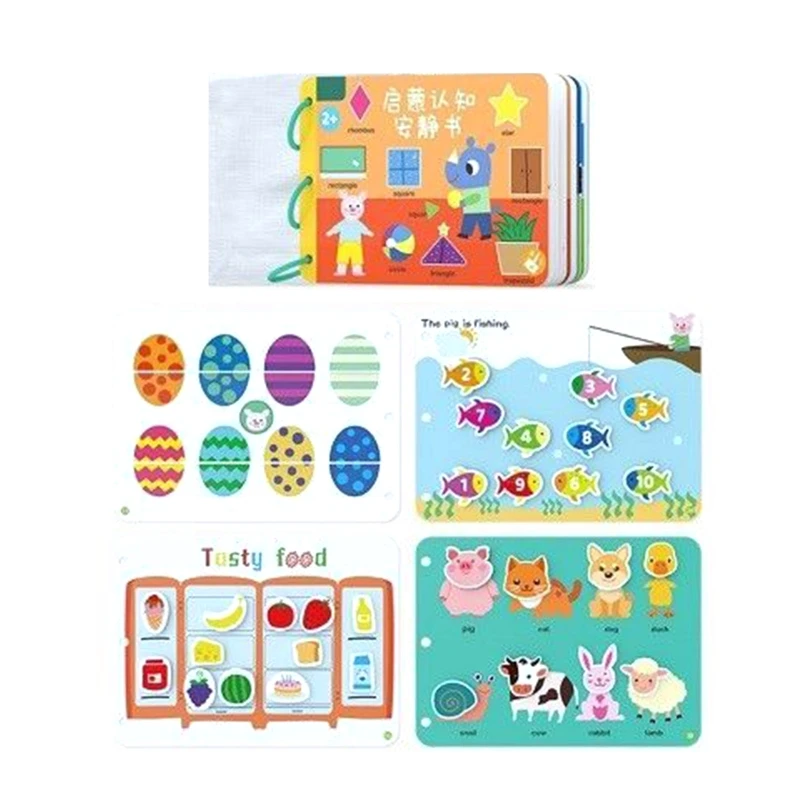 

11.26x8.27in Preschool Quiet Books Eco-Friend Material Montessori Toy Kids Book