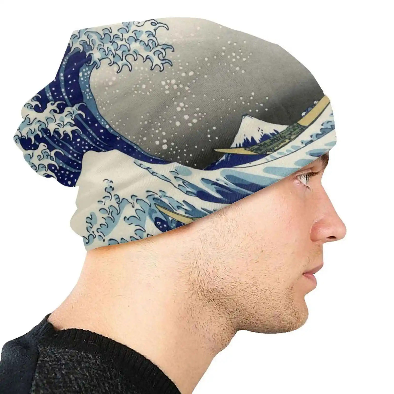 Дорожные Панамы с рисунком Великой волны домашний декор в японском стиле
