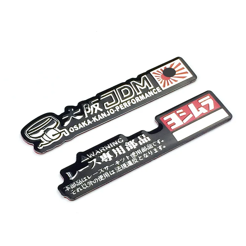 Jdm алюминиевые Стикеры для гоночных автомобилей Осаки Kanjo Performance автомобильное