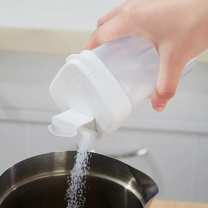 

Емкость для приправ кухонная прозрачная, с двойной открытой крышкой