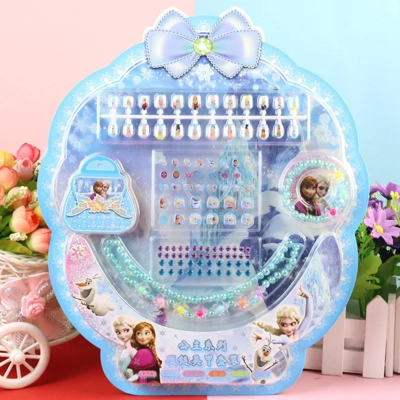 Детское милое кавайное ожерелье с бриллиантами Disney Холодное сердце Эльза София