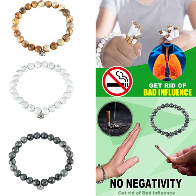 Браслет для бросания курения с магнитом, Антикурительный браслет Nicotine Anxiety Bracelet Spirit для положительной энергии.