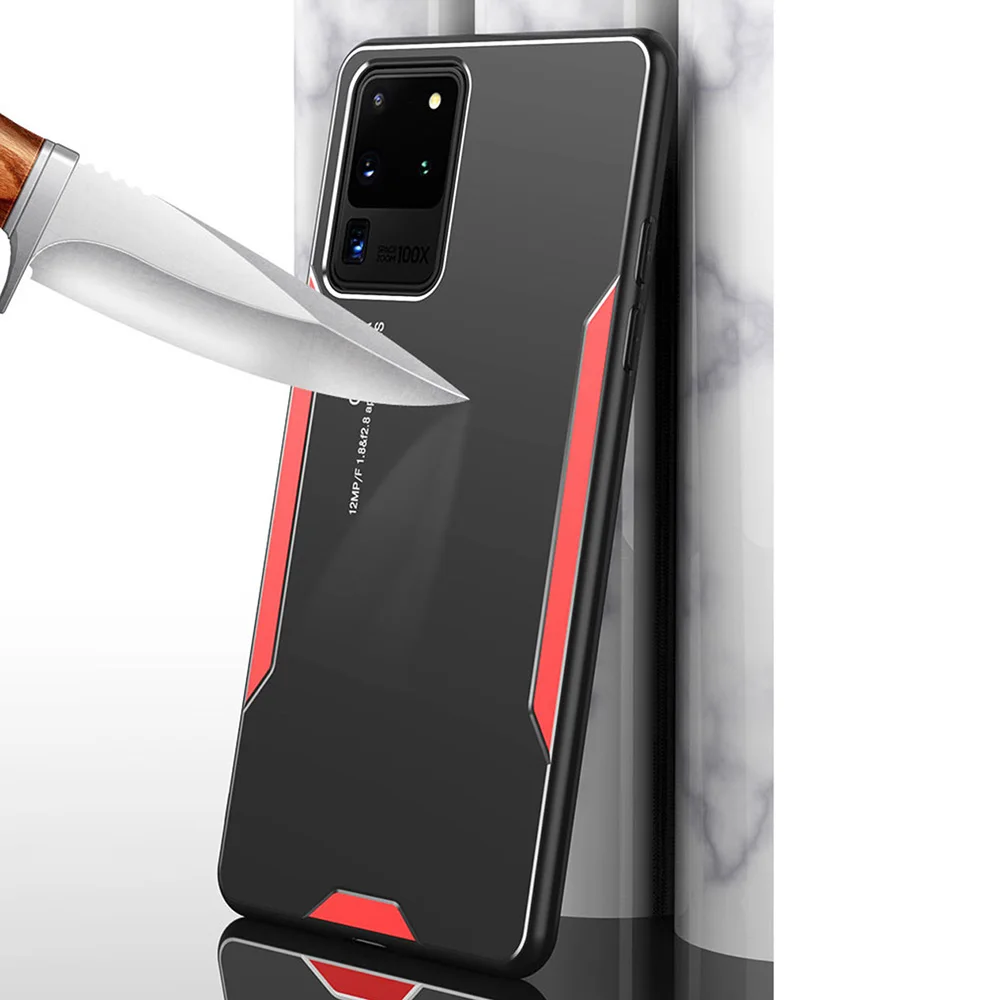 business luxury metal back panel phone case for samsung note 9 10 20 pro uitra s 8 9 10 20 21 plus uitra lens protection cover free global shipping