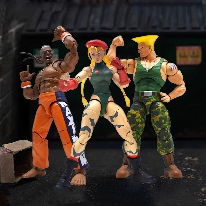 Новинка в наличии оригинальная фигурка аниме Jada Street Fighter 6 15 см Cammy White Guile Dee Jay