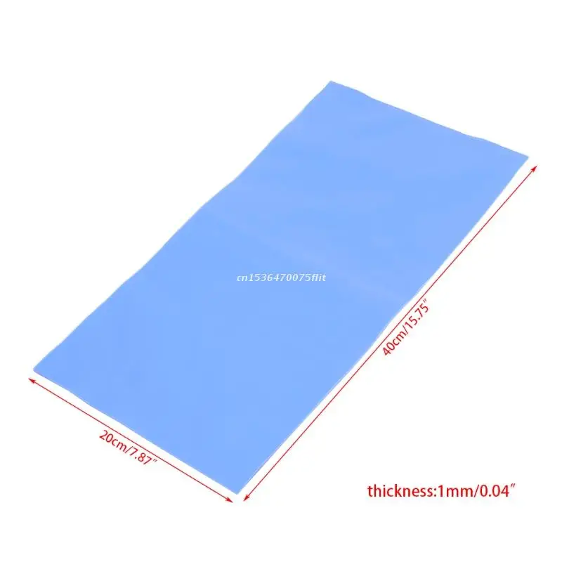 

200*400*1mm Thermal Conductive Pad GPU CPU LED Heatsink Cooling Silicone Sheet Dropship