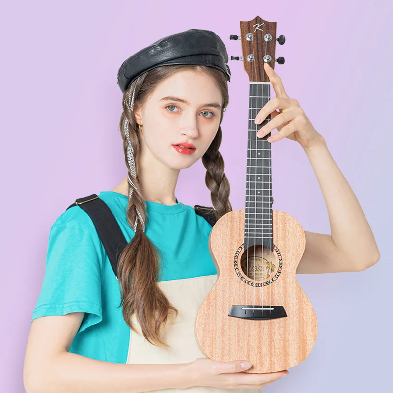 

Beginners Adults Ukulele Acoustic Small 23 Inch Mechanical Finger Picks Ukulele Children Carbon Fiber Muslady Music Instrument