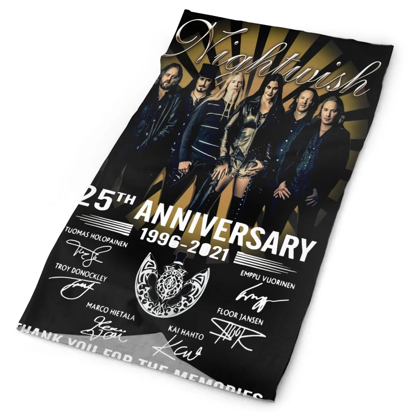 

20 Nightwish 25Th Anniversary 1966 Men's Bandana Scarf Tactical Equipment Buff Mask Kaffiyeh Tactical Equipment Tissue Tourism