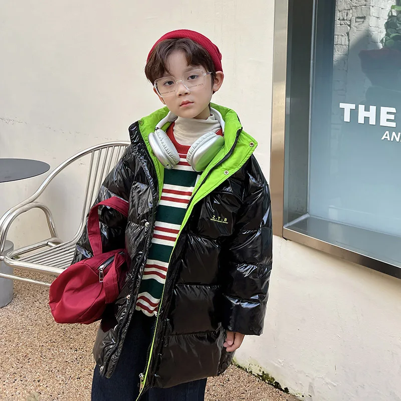 

Детское пальто, детская зимняя пуховая куртка, одежда для маленьких мальчиков и девочек, плотное теплое пальто с капюшоном, Детская парка, верхняя одежда для подростков, комбинезон