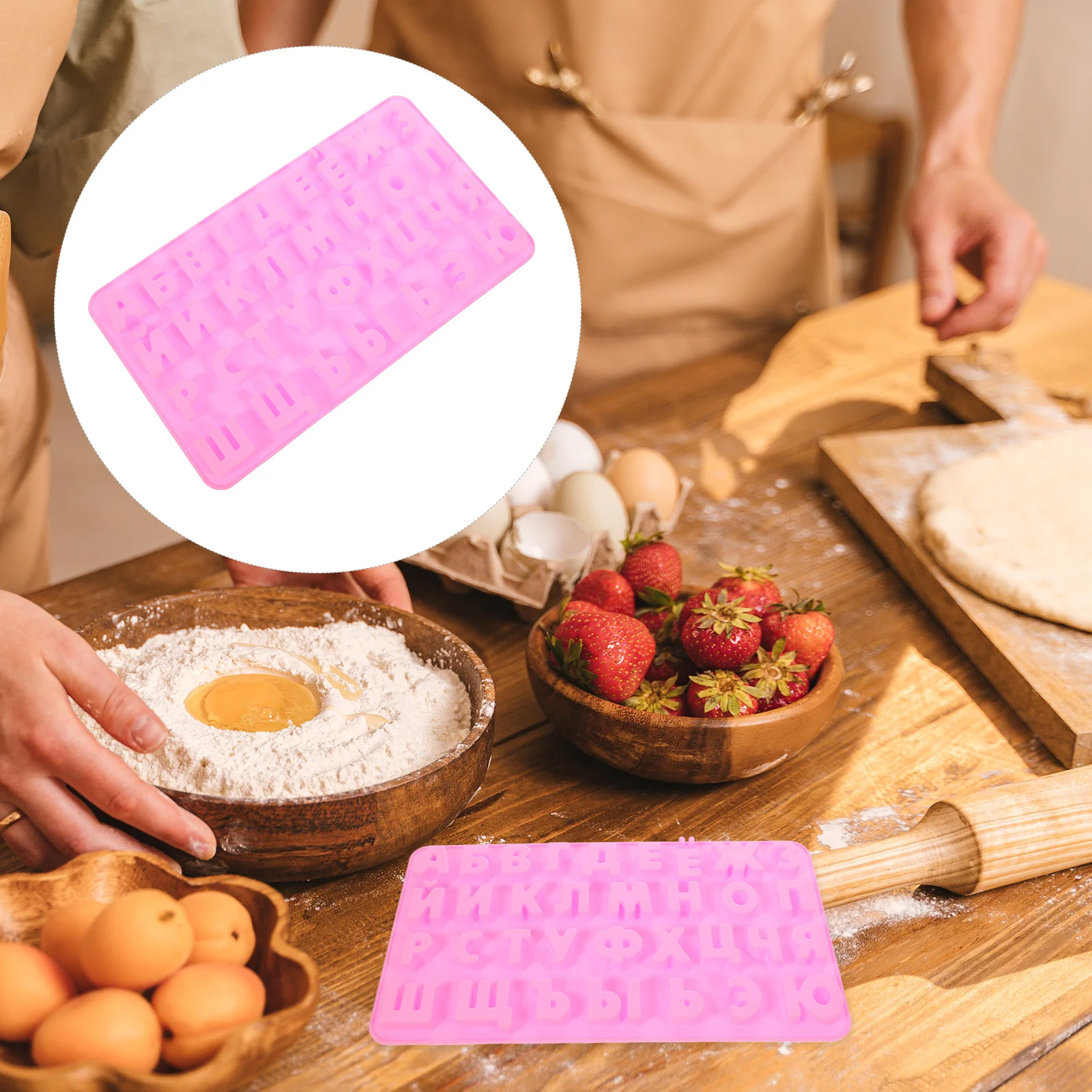 

Alphabet Silicone Mold DIY Baking Molds Russian Candy Cookie Letter Supple Fondant Cake