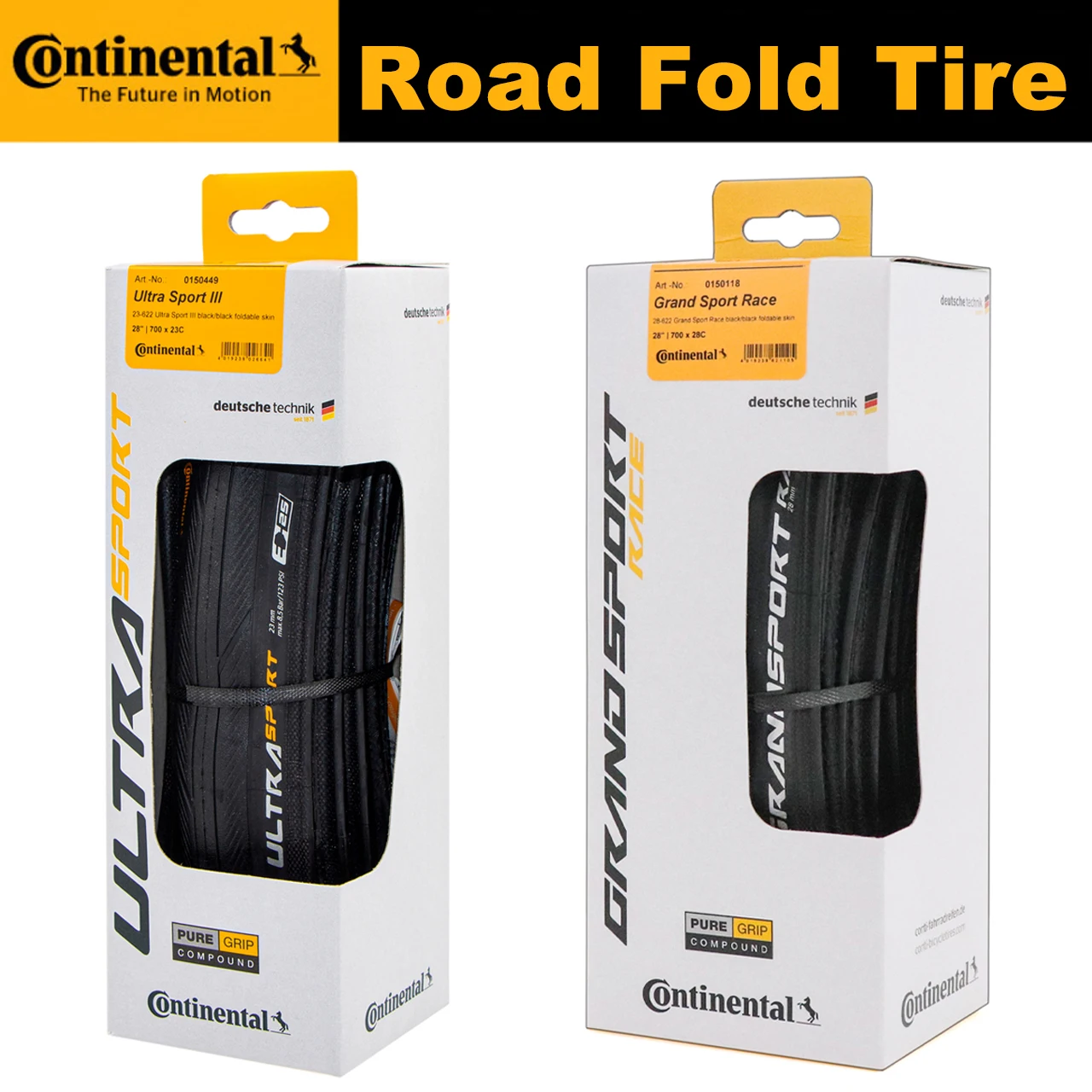 1 Pair Continental Road tire ULTRA SPORT II III & GRAND Spor