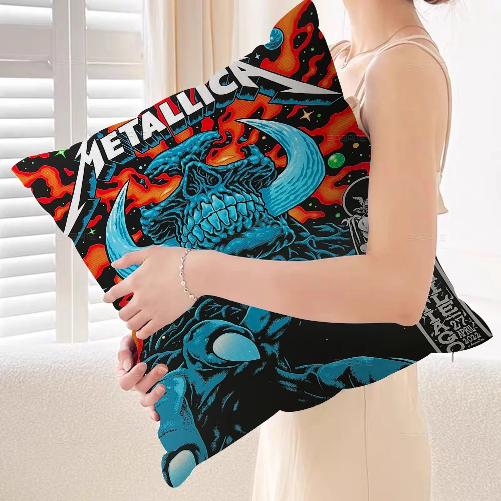 Band M-METALLICA Pillow Cover Sofa Cushion Home Room Decoration Children Gift