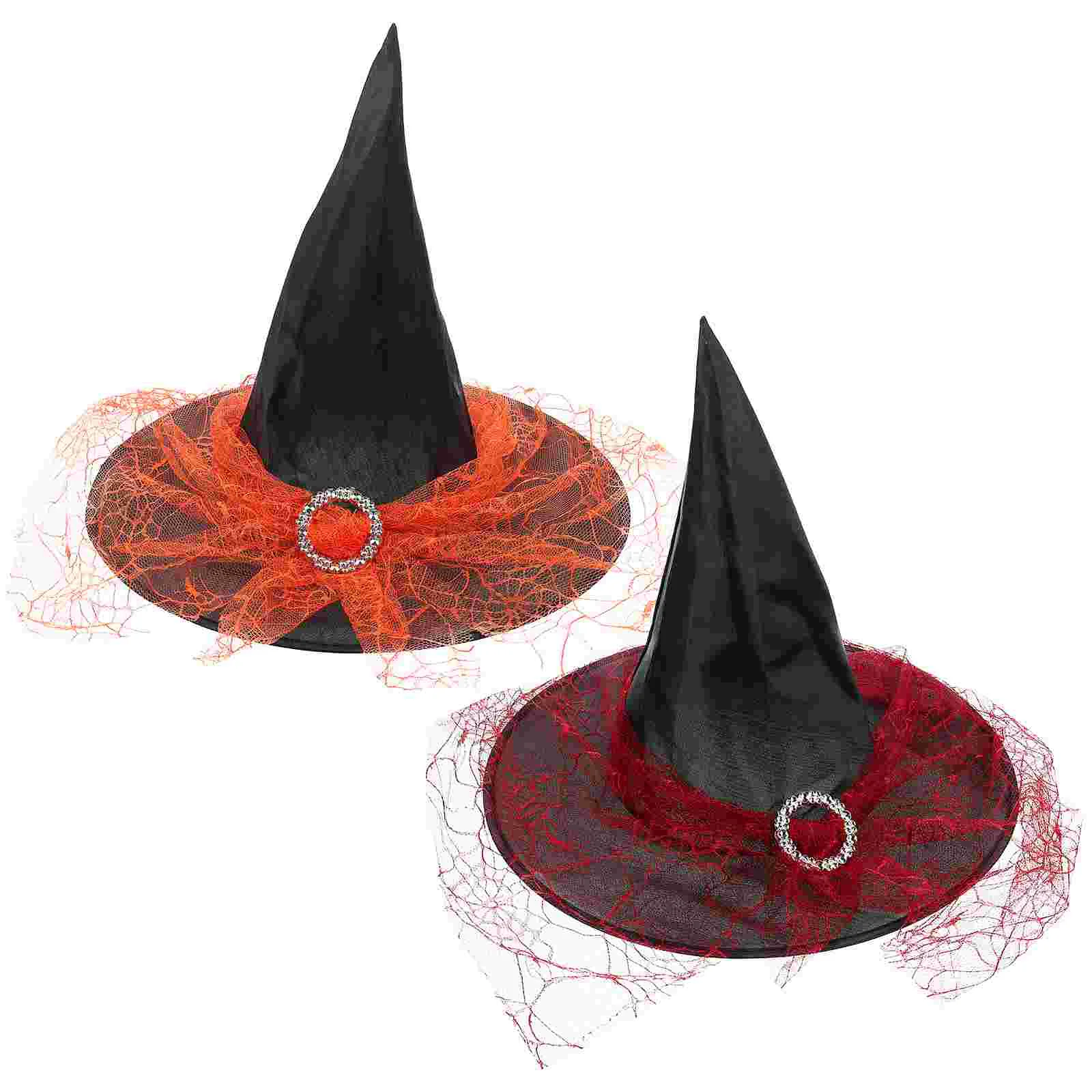 

Witch Hathats Party Props Masquerade Headwear Veilwomen Costume Cosplay Headdress Holiday Wicked Favor Wizard Cap