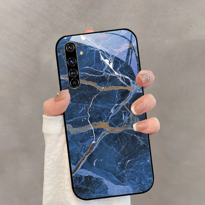 Стеклянные чехлы для Realme X50 Pro 5G X50m X50t модный мультяшный чехол из закаленного