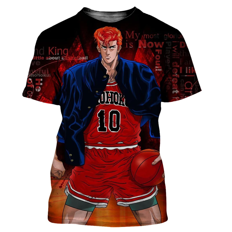 

Anime Slam Dunk 3D Printed T Shirt Men Women Basketball Street Sports Casual Plus Size Harajuku Kids T-Shirts Comfortable Tops