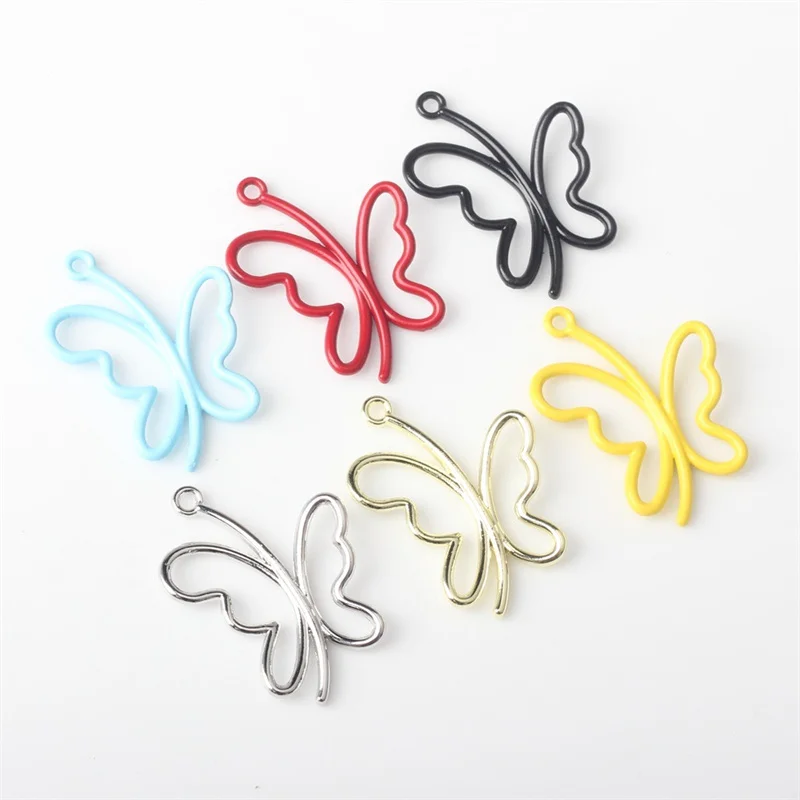 50 шт./партия декоративные подвески в форме бабочки