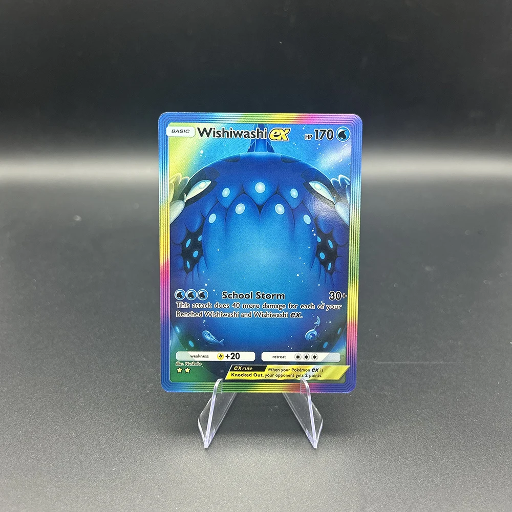 Фото DIY аниме PTCG карманная коллекционная карта английский снорлакс Raikou Entei Mew Tapu Koko рефрактивная цветная флэш-карта рождественские подарки игрушка №5