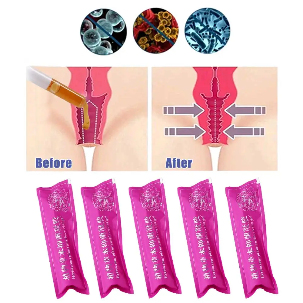 5 шт. женский вагинальный подтягивающий термоусадочный гель китайский травяной
