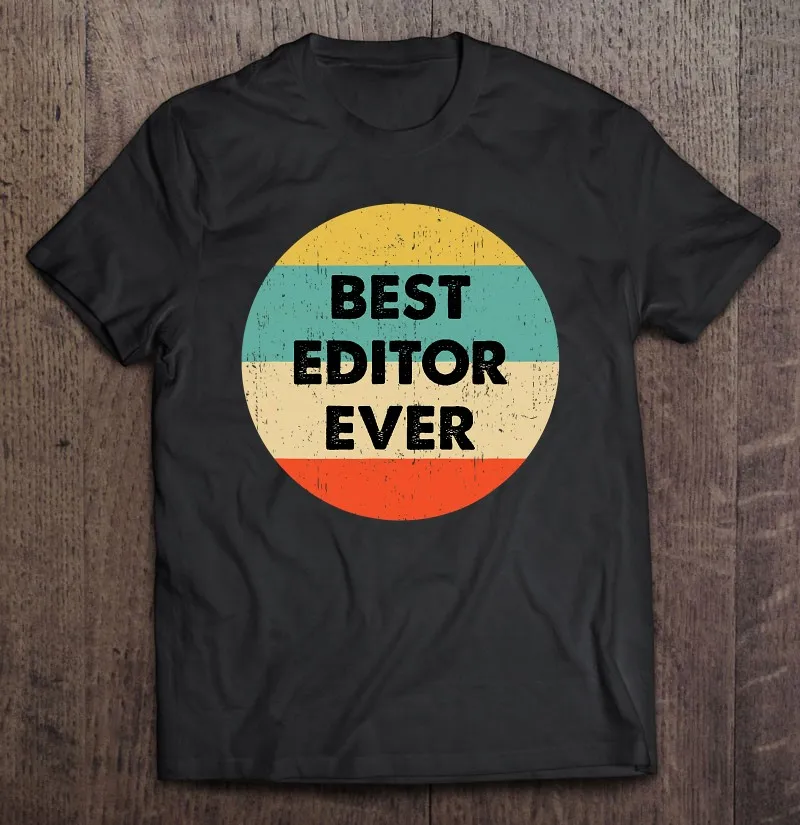 

Футболка редактор лучший редактор Ever футболки с коротким рукавом мужская одежда футболка для мужчин женская футболка парные футболки